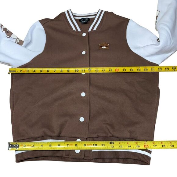 Hot Topic Sweet Society Teddy Bear Desserts Girls Varsity Jacket Sz Large NWT - Picture 9 of 11